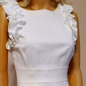 Size 4 Off-white sleeveless dress